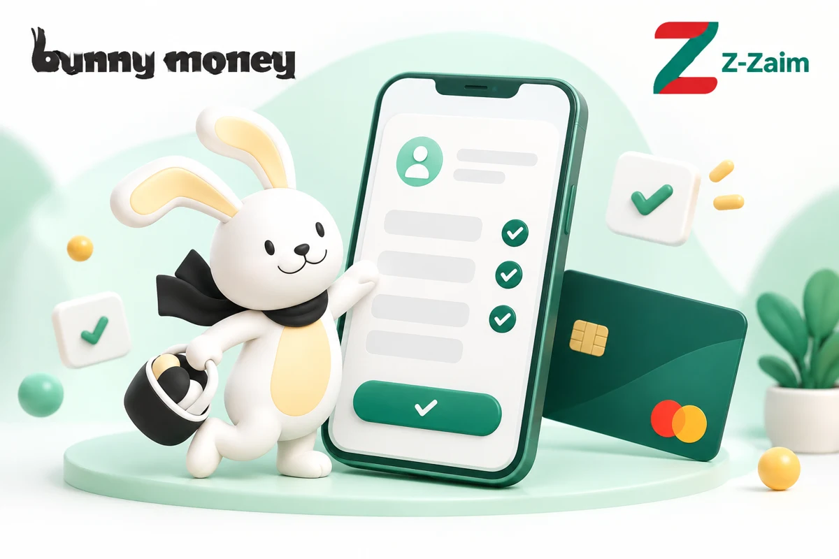 BunnyMoney — оформление онлайн-займа, иллюстрация Z-Zaim
